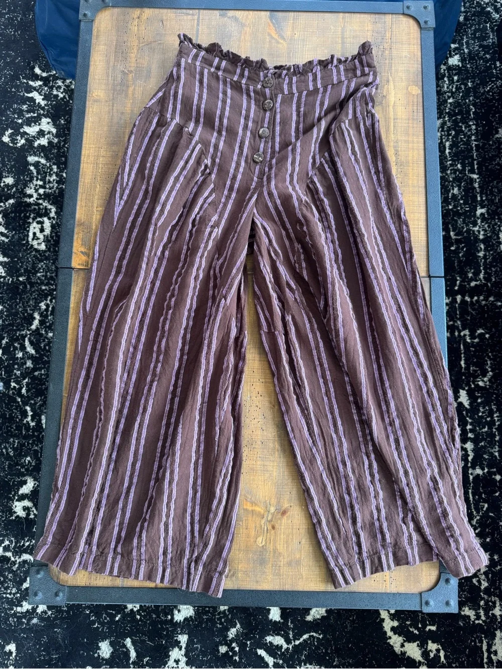 Free People Free-est Poppy Striped Wide-Leg Pants